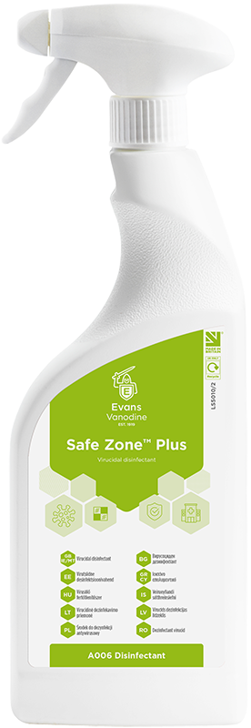 Evans Vanodine Safezone Plus RTU 6x750ml