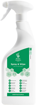 Evans Vanodine Spray & Wipe RTU 6x750ml