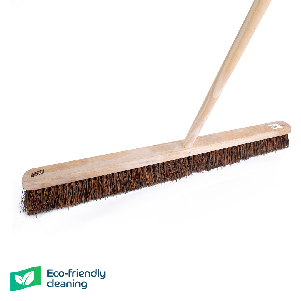 Wooden Brush - Stiff Bristle 36"