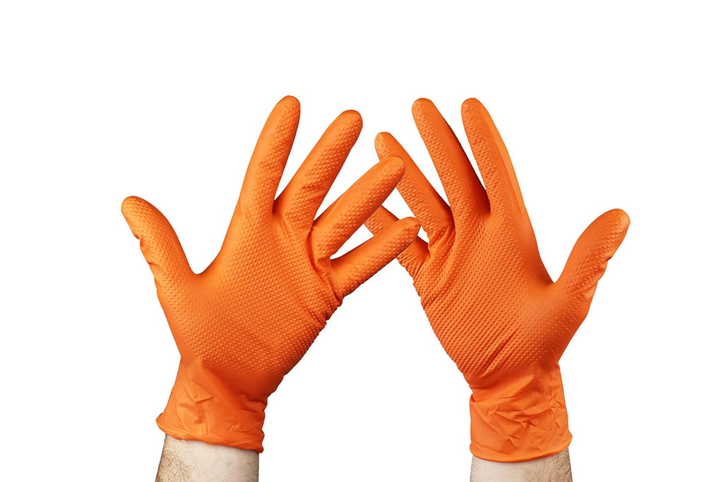 Doc Bright Inferno Nitrile Gloves - Case of 1000 (Orange)