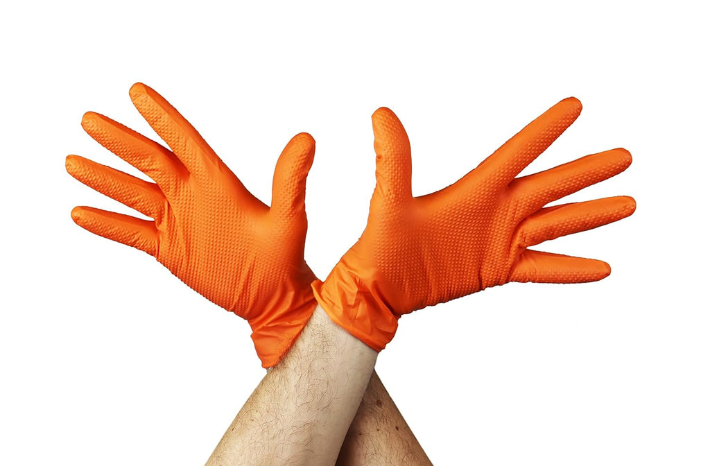 Doc Bright Inferno Nitrile Gloves - Case of 1000 (Orange)