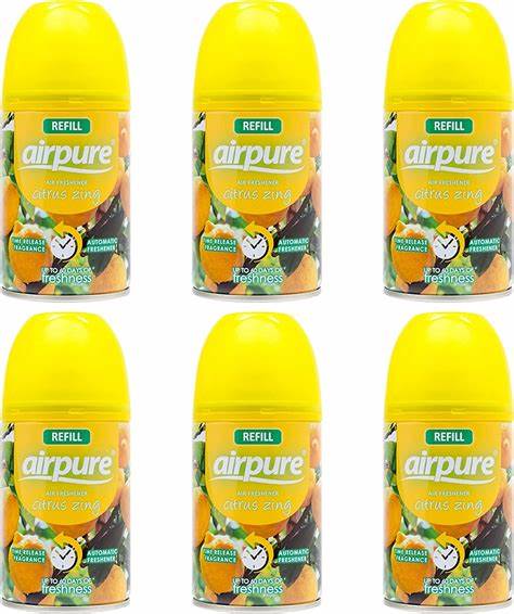Air Pure Refills Citrus 250ml - Pack of 6