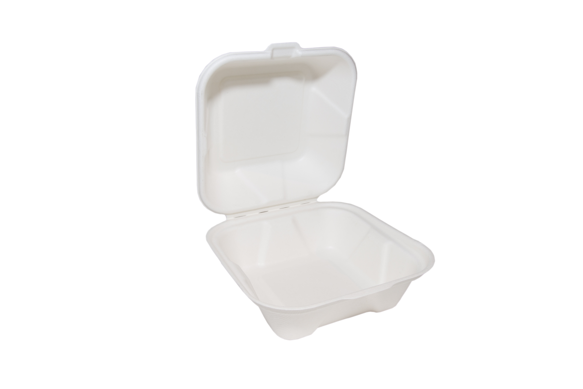 White Moulded Fibre Clamshells - Choice of 4