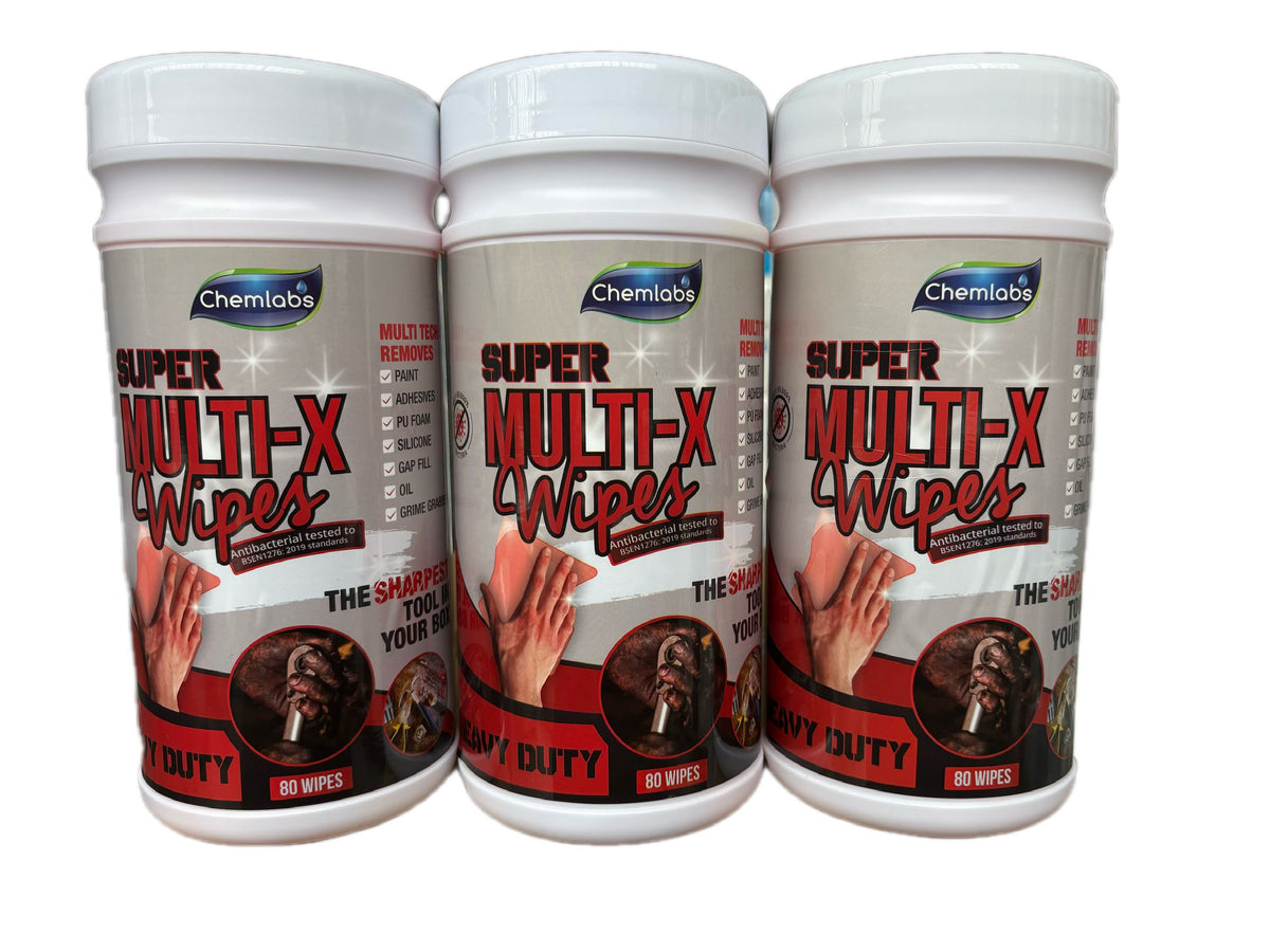 Chemlabs Super Multi-X Hand Wipes - Case of 12