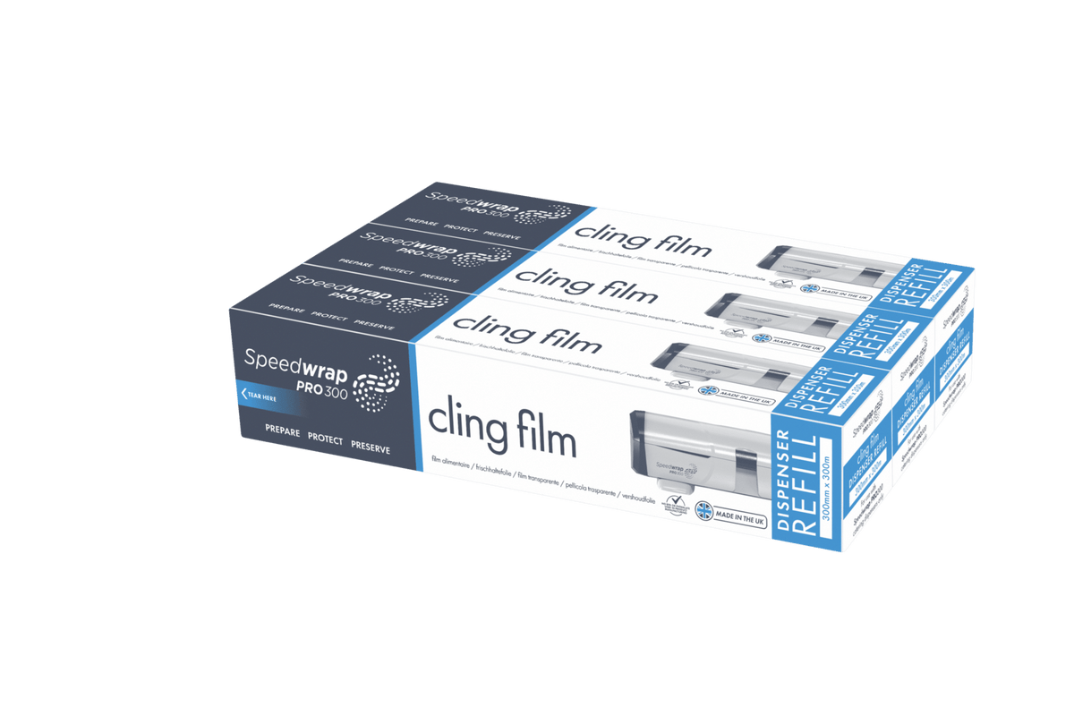 Speedwrap Pro 300 Cling Film – 300mm x 300m – Pack of 3